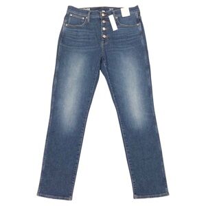 J Crew Vintage Slim Straight Stretch Jeans Women's 31T Tall 31Tx31 Distress NWT